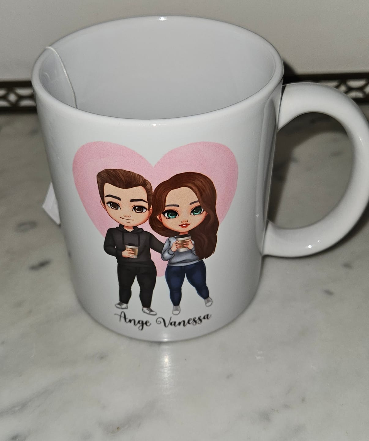 Customer photo review of Mug Personnalisé - Meilleures Amies Pyjama
