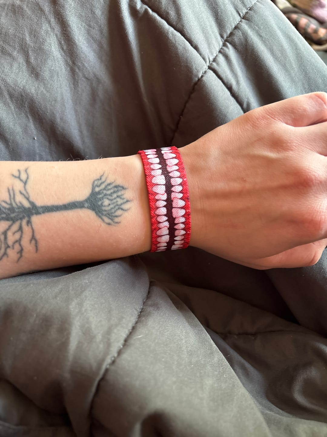 Customer photo review of Creepy Teeth Bracelet!