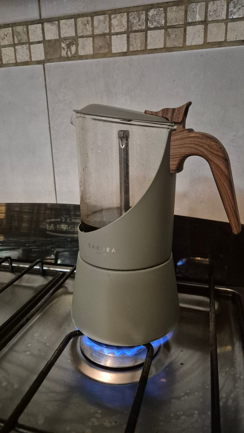 Customer photo review of Cafetera Moka Sakura Nordik