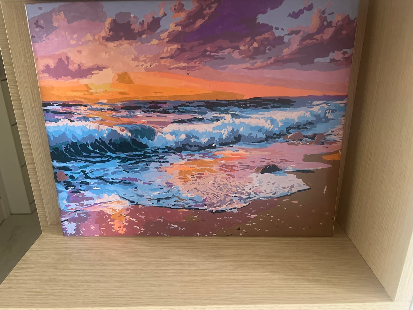 Customer photo review of Pink sunset | Paint by Number
