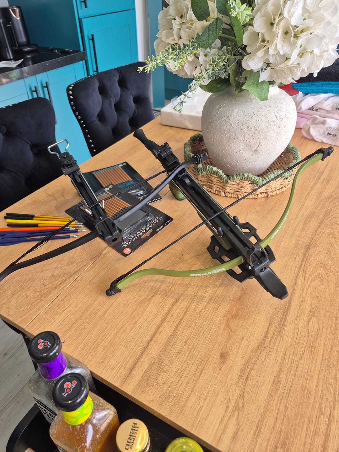 Customer photo review of Mantis Self Cocking Aluminium 80lb Crossbow