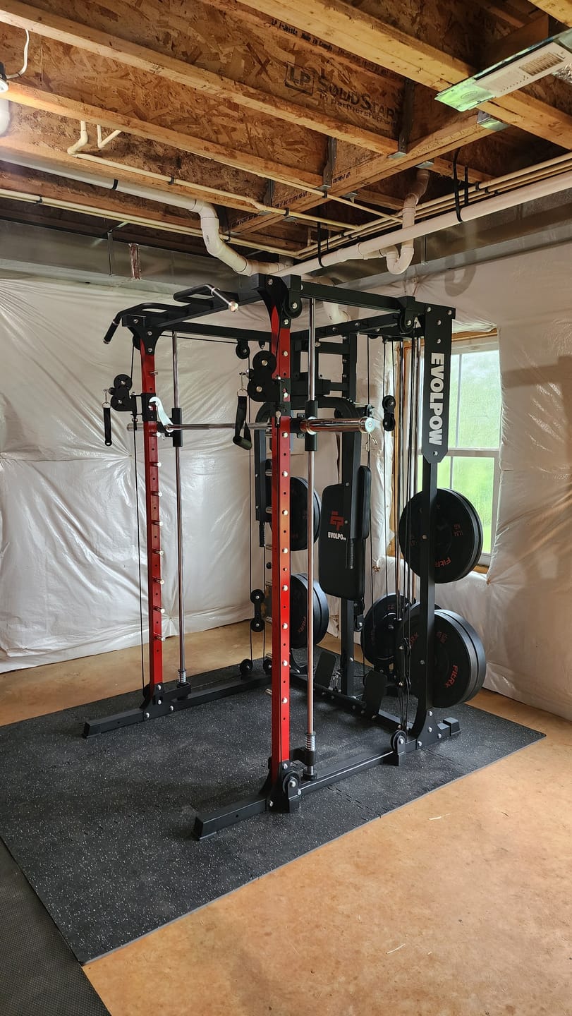 Customer photo review of EVOLPOW M2A Brute All-in-One Smith Machine Home Gym