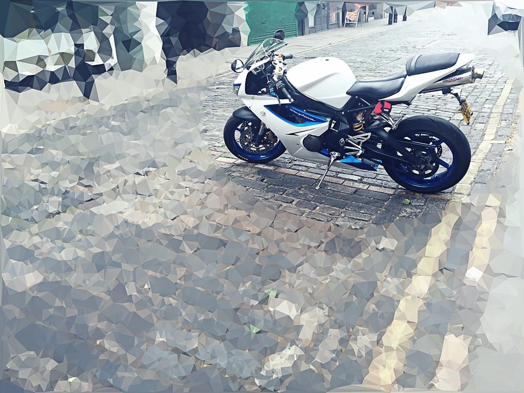 Customer photo review of White and Red Fairing For Triumph Daytona 675 2006 2007 2008