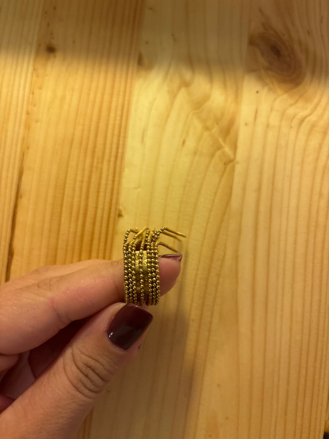 Customer photo review of Agneta - Tassel Ring Stainless Steel