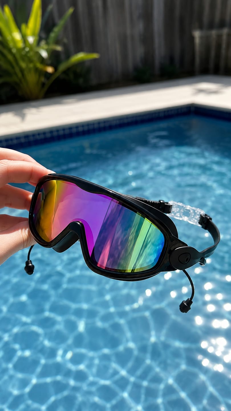Customer photo review of Swimmi Kids Swim Goggles