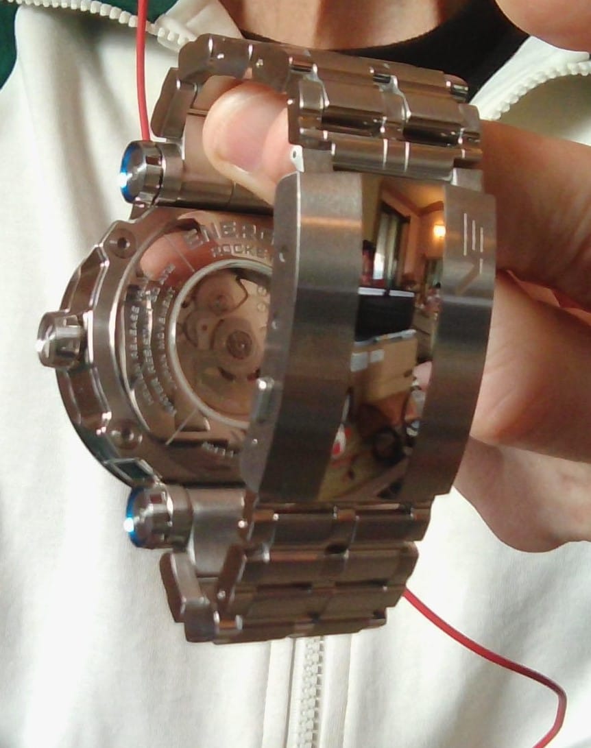 Customer photo review of ENERGIA POLISHED STAINLESS STEEL BRACELET 26mm