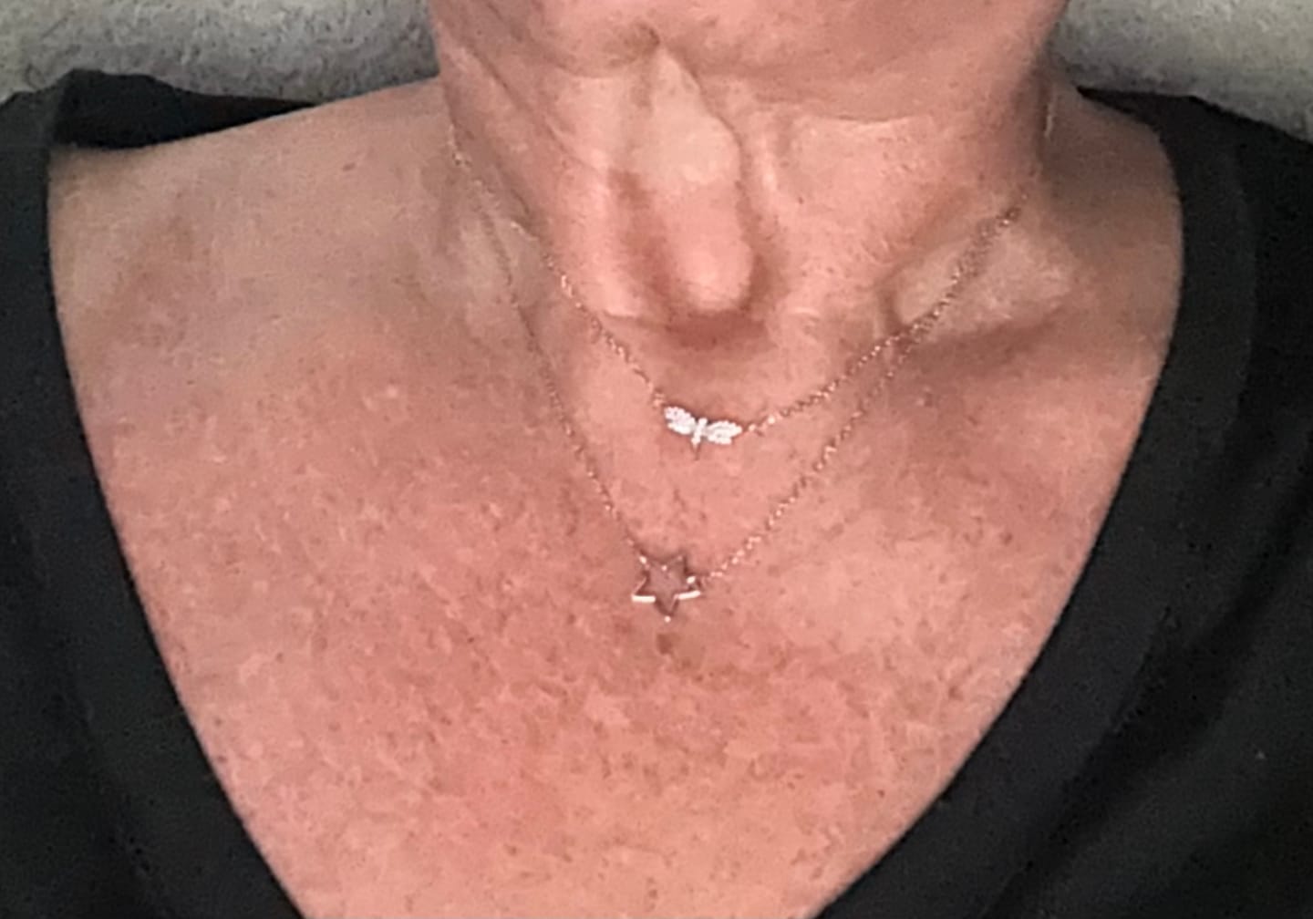 Customer photo review of Dragonfly Necklace