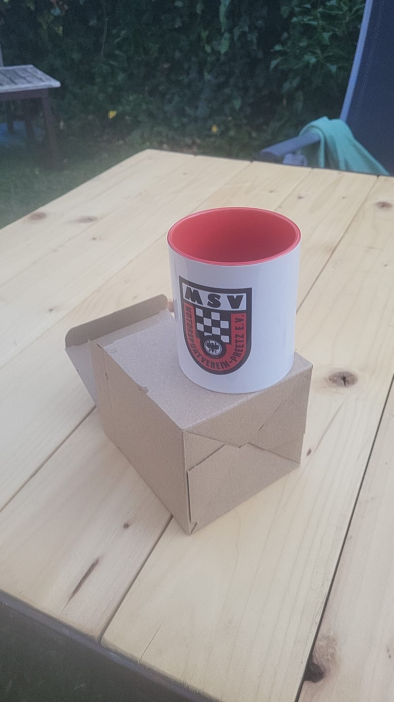 Customer photo review of TassenExpress - Becher Keramik Tasse mit Logo bedruckt 325ml Firmenlogo