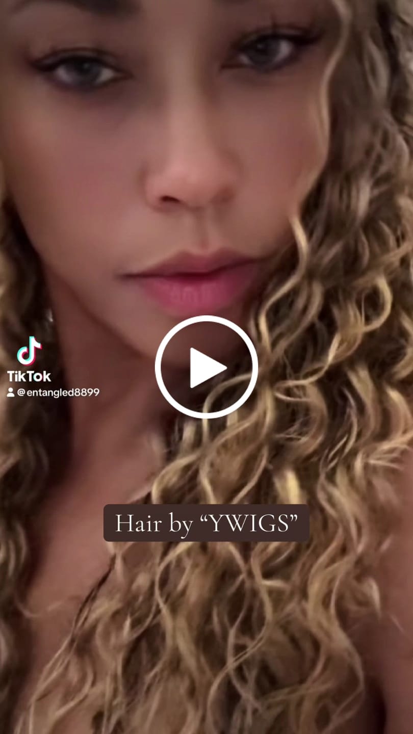 Customer video review of #27/30/613 Mix Color Blend Loose Deep Wave Human Crochet Hair for Boho Braids