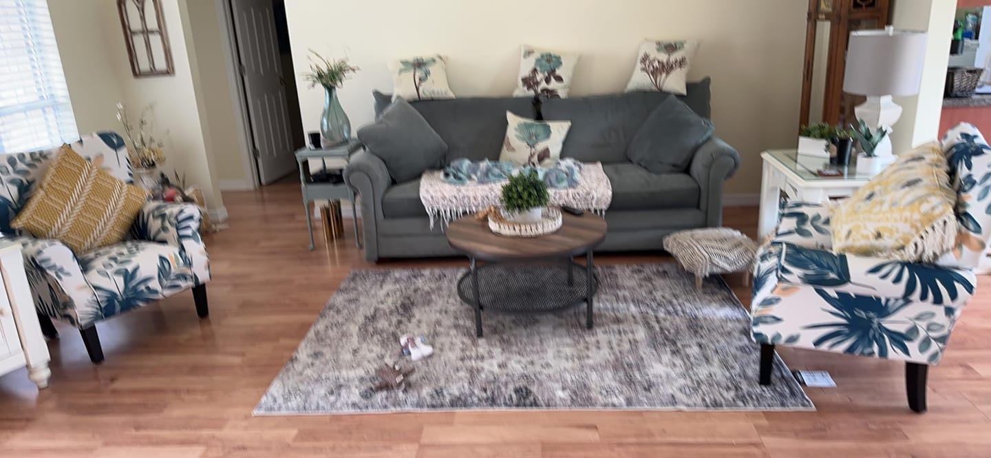 Customer photo review of Allston High Back Upholstered Accent Armchair