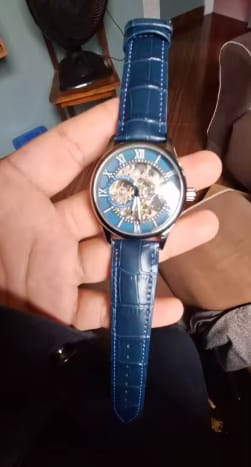 Customer photo review of Reloj Amox Skeleton Automático