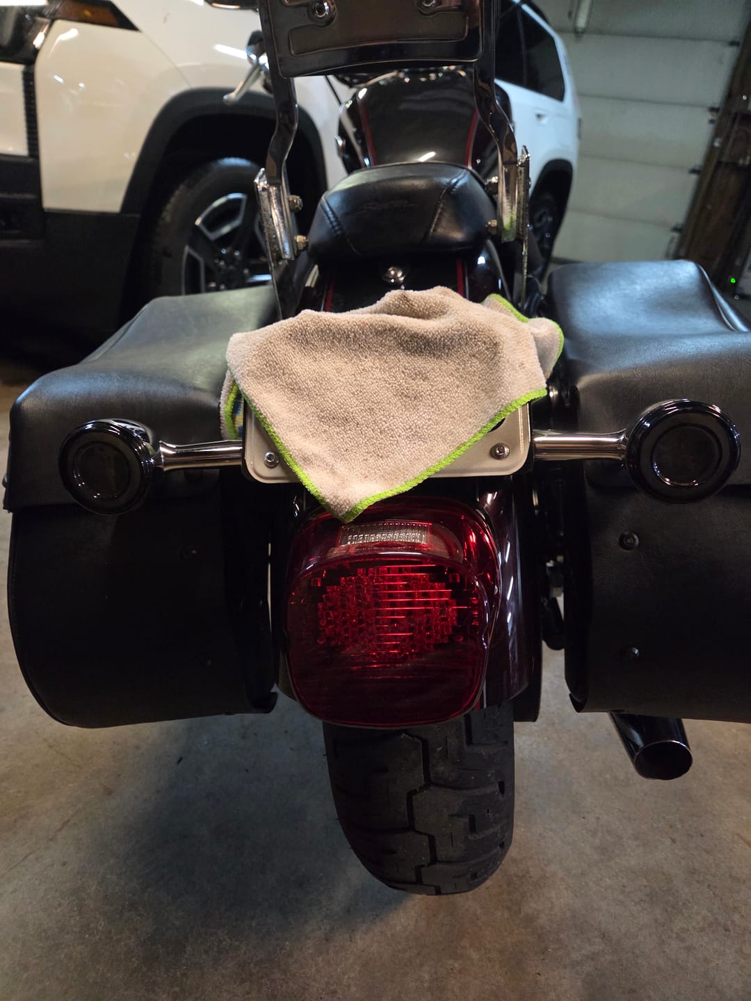 Customer photo review of Viking Turn Signal Relocation Kit For Harley Sportster (Rear Mount Licence Plate)
