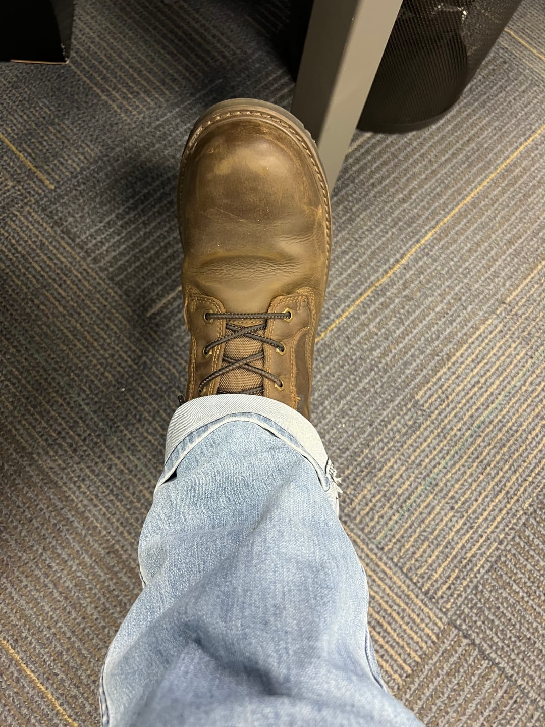 Customer photo review of Botín de Seguridad Hombre Skechers Work Longrider Café