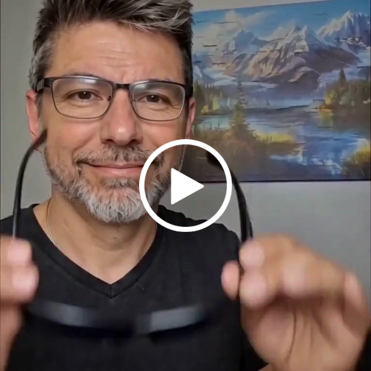 Customer video review of Men's Polarized Fit-Over Sunglasses