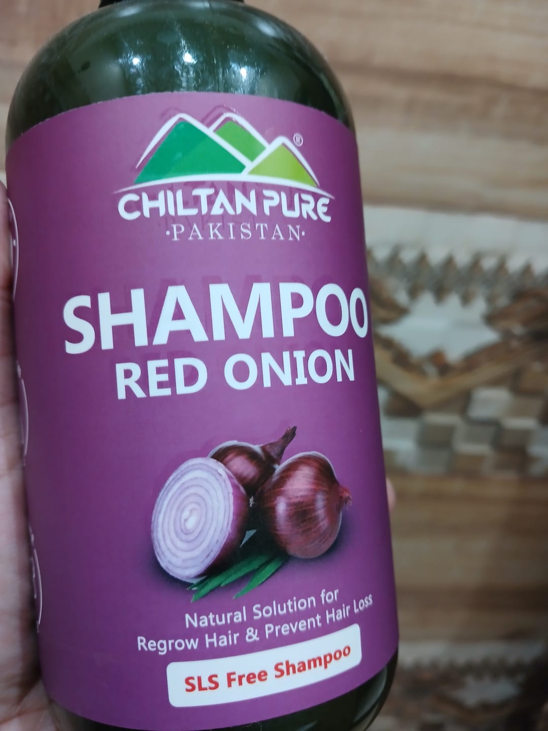 Customer photo review of Red Onion Shampoo Natural Solution for Regrow Hair & Prevent Hair Loss.