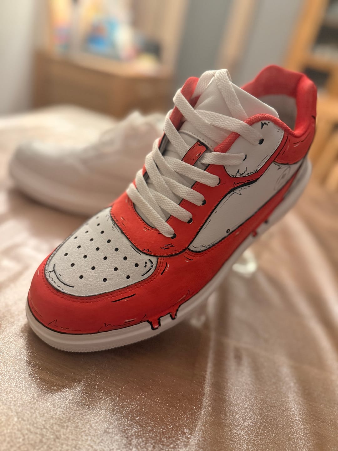 Customer photo review of ELEVATESHOES WHITE CASUAL