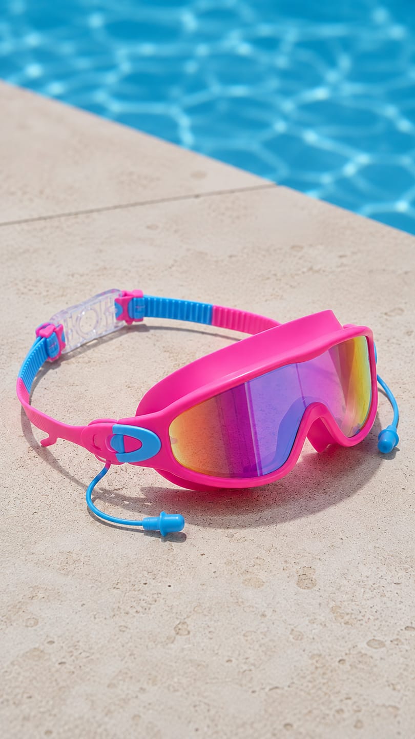 Customer photo review of Swimmi Kids Swim Goggles