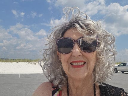 Customer photo review of Bouncy Curly Hair Topper for Thinning Hair | Clip-in Crown Coverage Hairpiece for Women