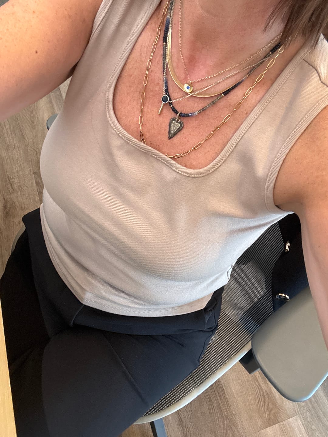 Customer photo review of Birthstone Necklace