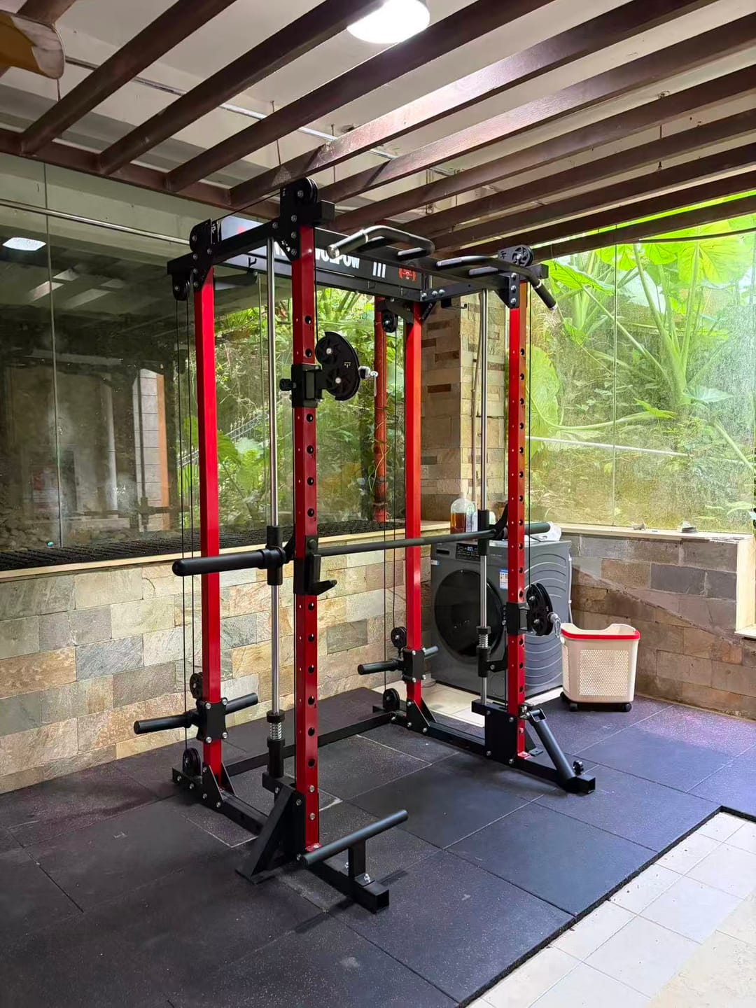 Customer photo review of EVOLPOW M2D Brute All-in-One Smith Machine Home Gym (Dual Pulley Edition)