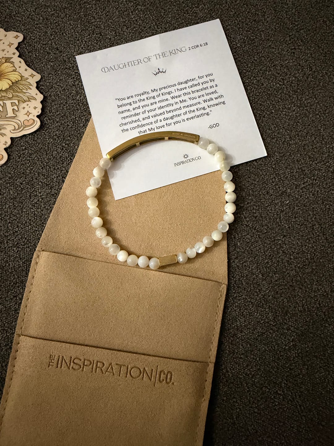 Customer photo review of DAUGHTER OF THE KING 2COR 6:18