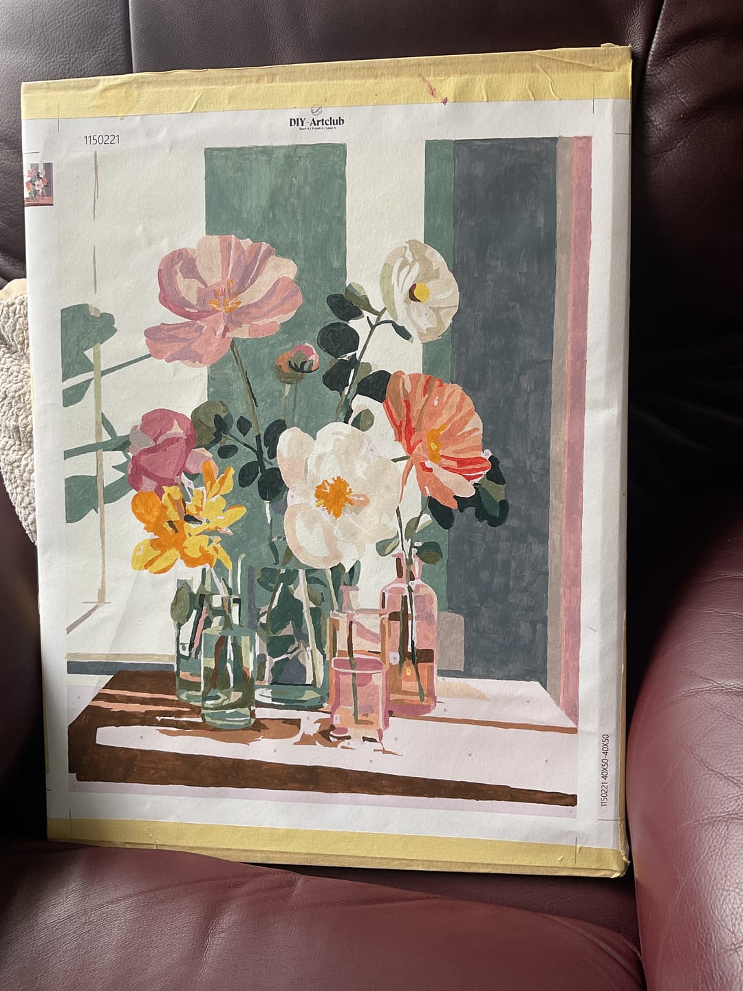Customer photo review of Beauty in glass | Paint by Number