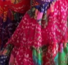 Customer photo review of Multicolor Georgette Ruffle Sharara Set
