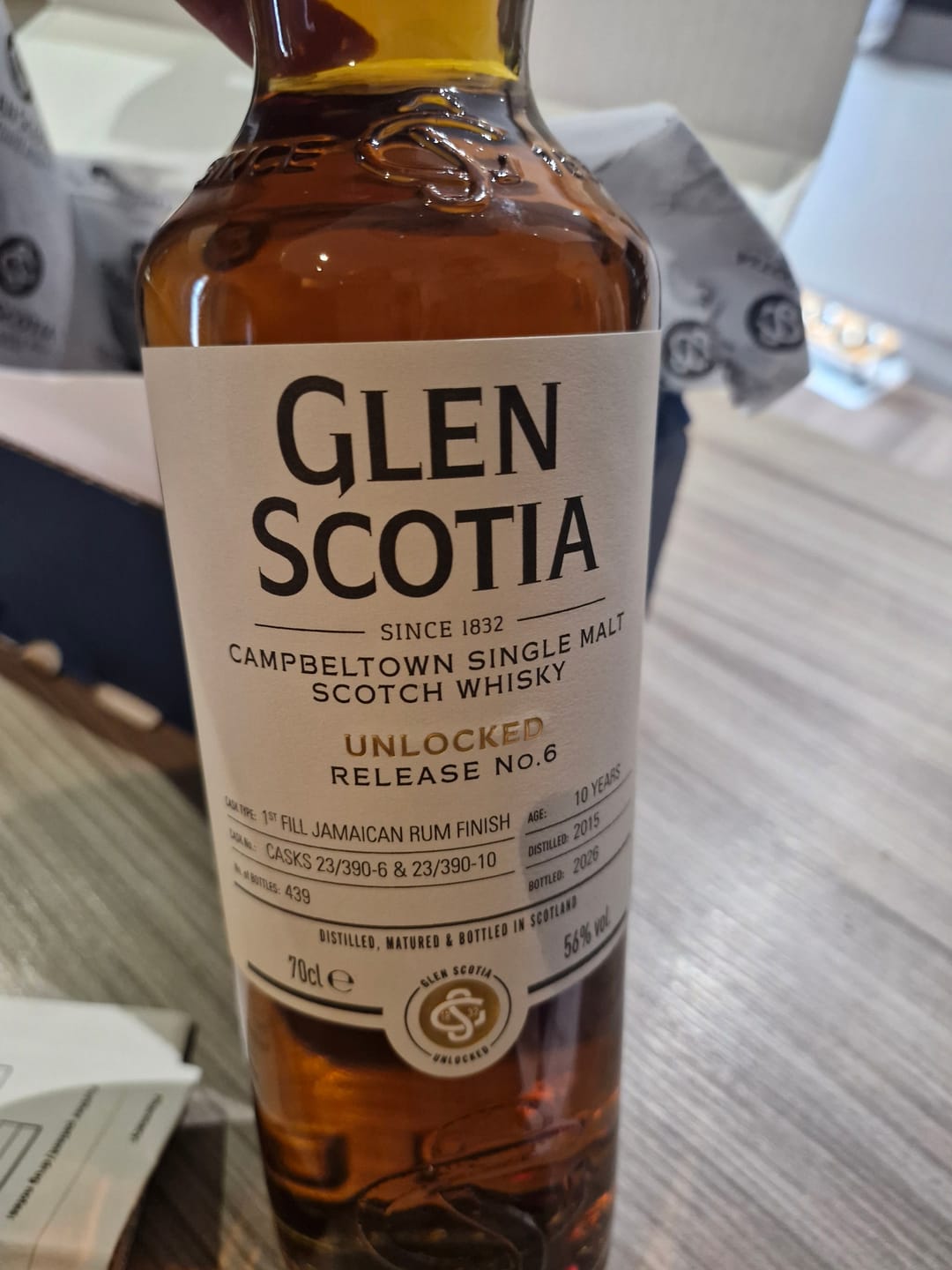 Customer photo review of Unlocked No.6 10 Year Old First Fill Jamaican Rum Finish Single Malt