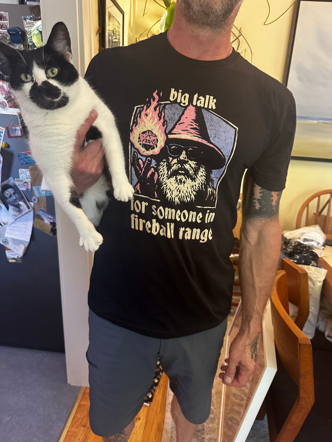 Customer photo review of Big Talk for Fireball T-Shirt