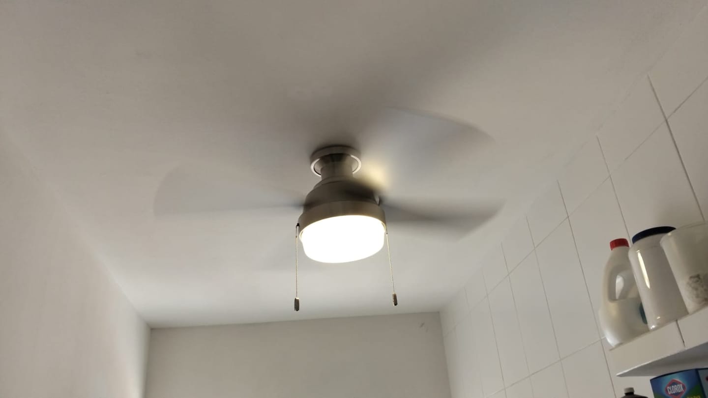 Customer photo review of Ventilador de Techo Ristrello con Luz 44 Pulgadas