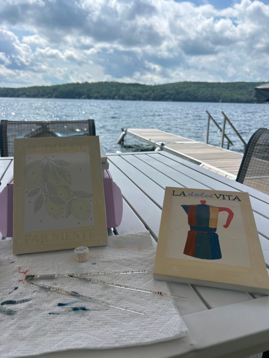 Customer photo review of 6 Mini Paintings - Italian ''Dolce Vita'' Set
