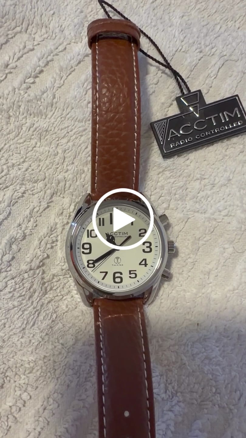 Customer video review of Acctim Peregrine Talking Radio Controlled Mens Watch 41mm *TO CLEAR*