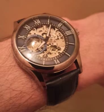 Customer photo review of Reloj Amox Skeleton Automático