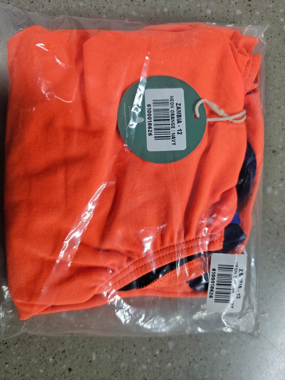 Customer photo review of PRE-ORDER || ZAMBIA ONE PIECE - Neon Orange | Navy