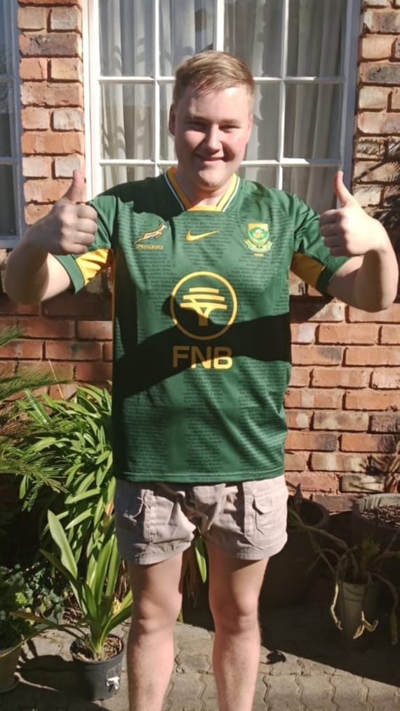 Customer photo review of Springboks Nike Mens Stadium Rugby's Greatest Rivalry Home Jersey Gorge Green