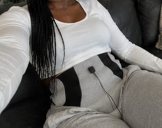 Customer photo review of Period Relief Heat & Massage Wrap