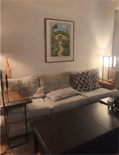 Customer photo review of Enchanted Garden Cottage Canvas Wall Art