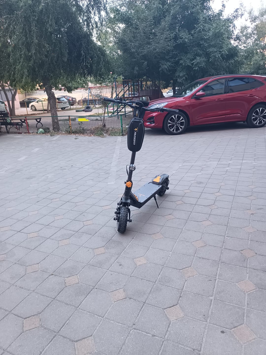 Customer photo review of Ausom Branded Handlebar Bag
