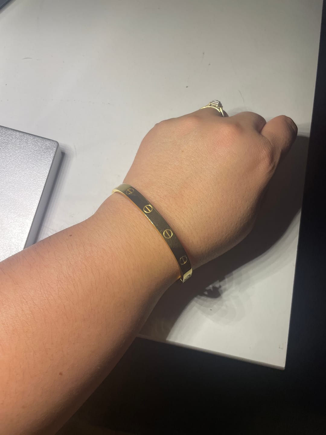 Customer photo review of Love Cuff Bracelet