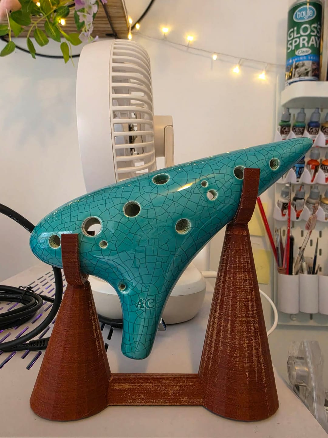 Customer photo review of Ocarina 12 Hole Alto C Teal