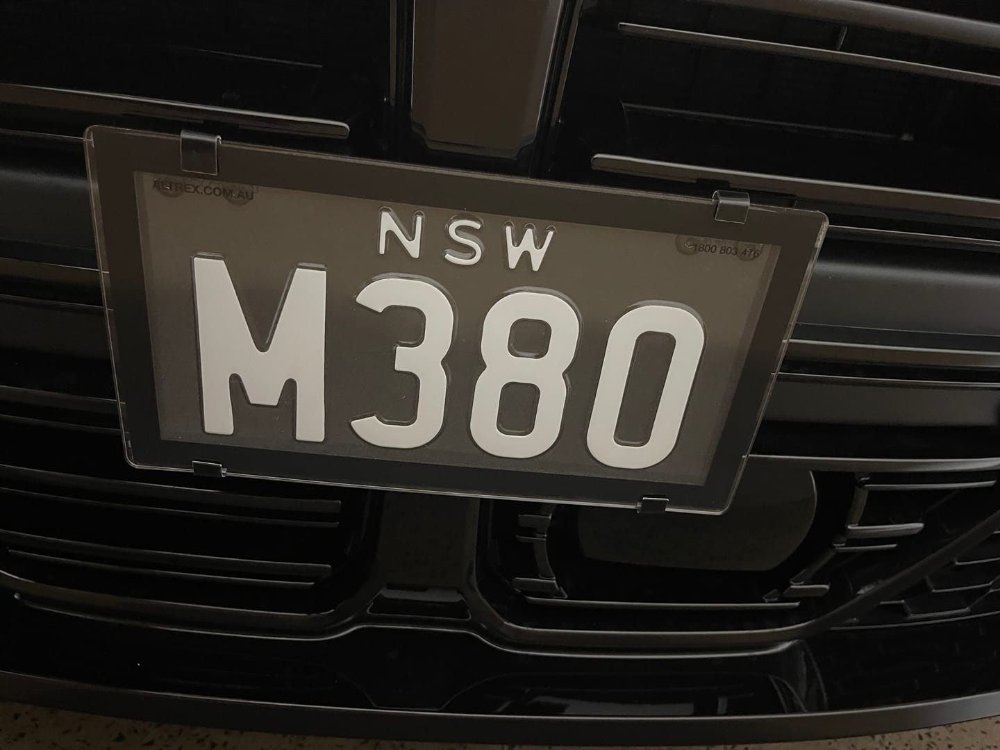 Customer photo review of [NSW] 3 or 4 Character Traditional Black 254mm (w) x 134mm (h) - Number Plate Bracket