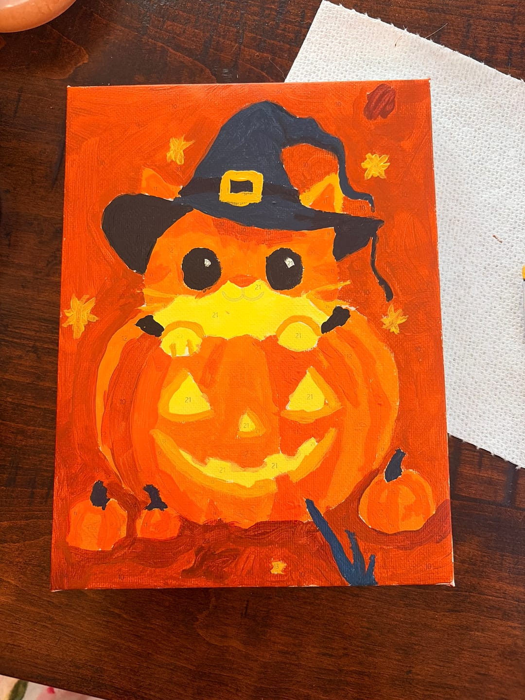 Customer photo review of 6 Mini Paintings - Spooky Halloween Set