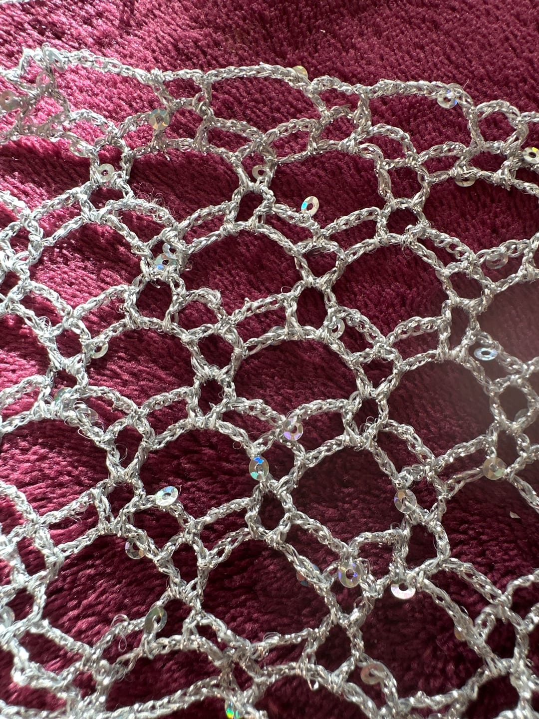 Customer photo review of YarnArt Paillettes
