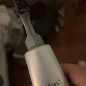 Customer photo review of Unisex Grey Coverage Hair Dye with Hair Care