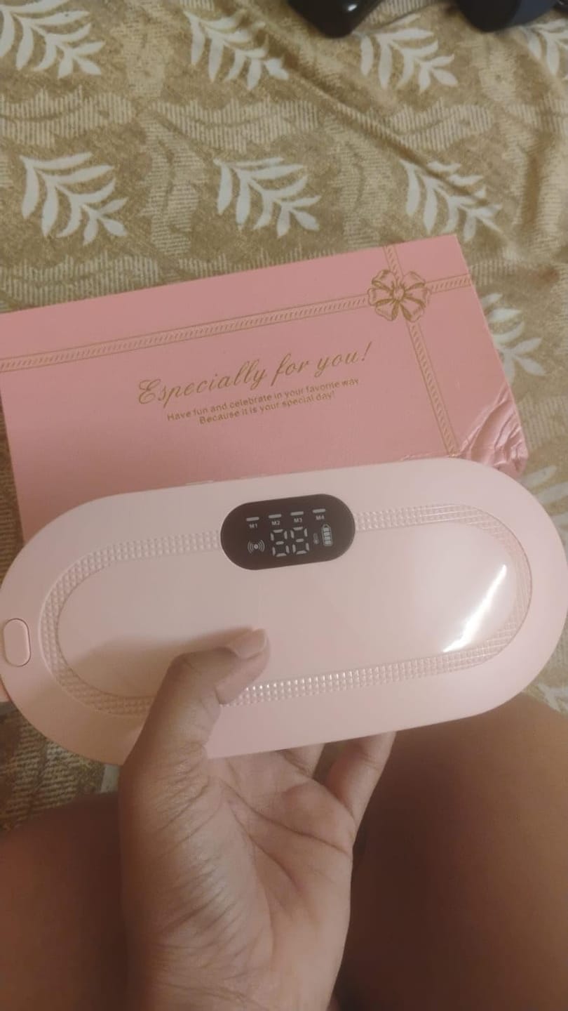 Customer photo review of Thermiva™ - Portable Cordless Heating & Vibration Belt for Menstrual Cramps