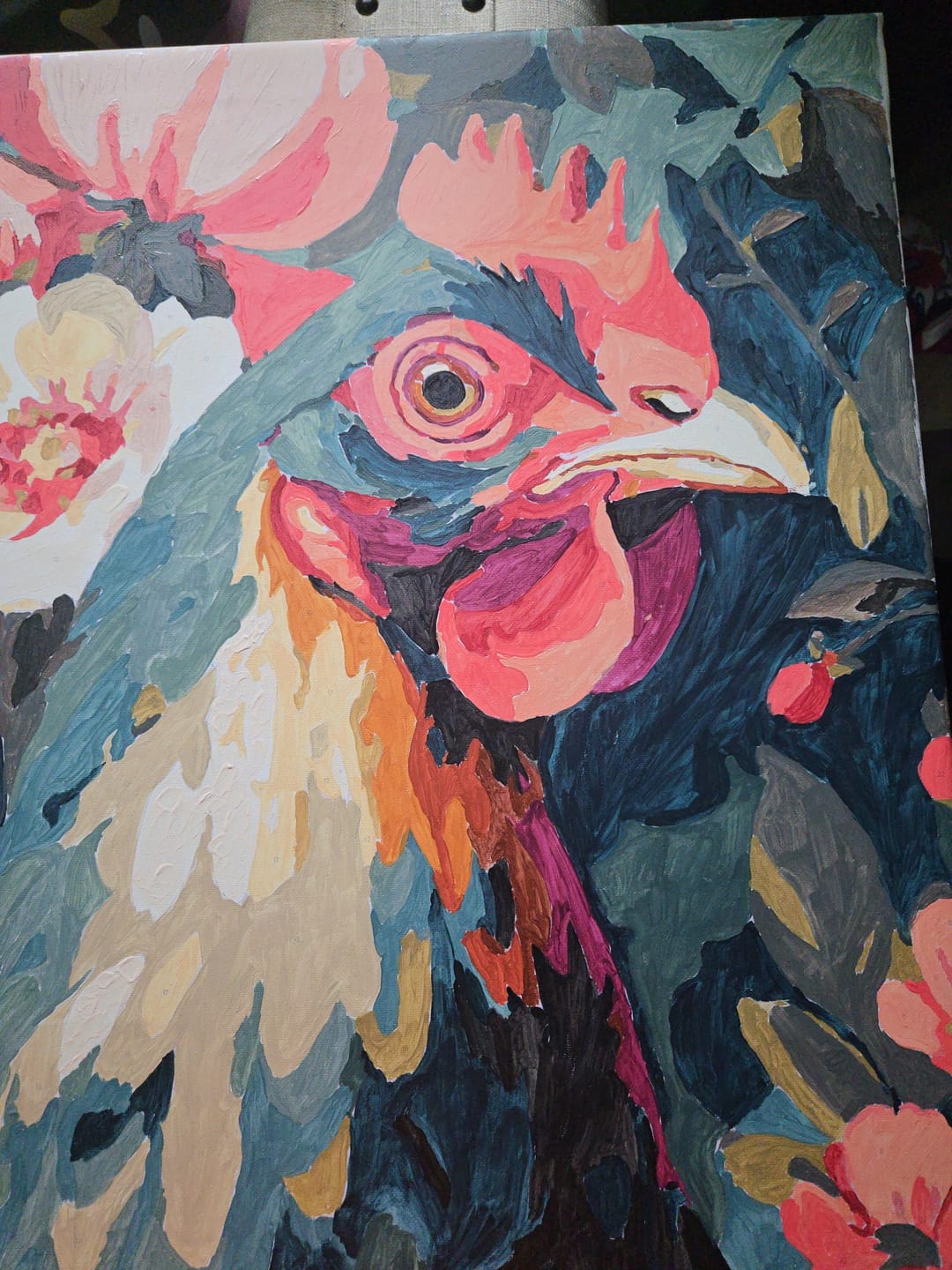 Customer photo review of Feathers & Flowers | Paint by Number