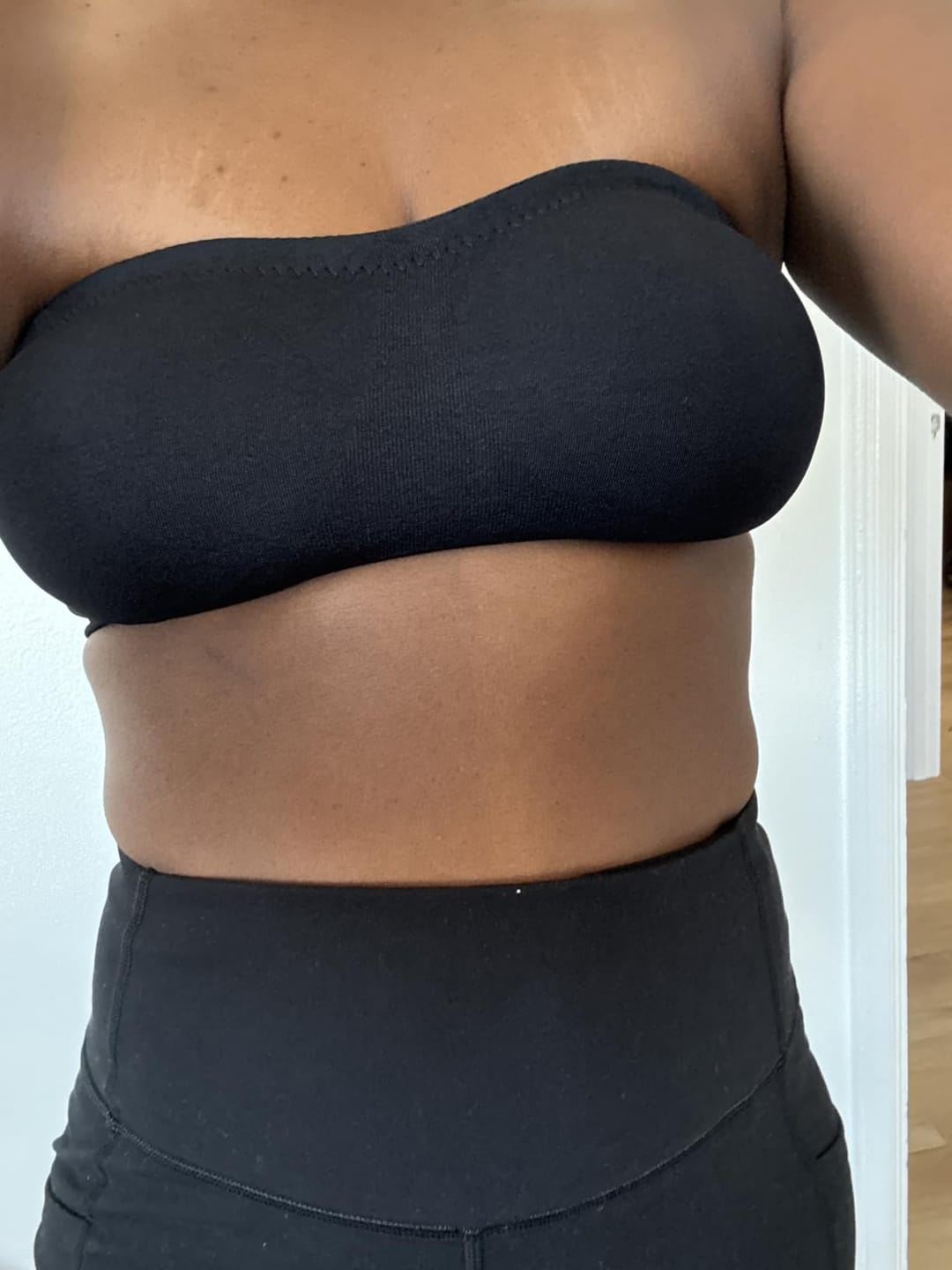 Customer photo review of Seamless Strapless Push-Up Bandeau Bra