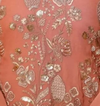 Customer photo review of Peach Bloom Crunchy Kurta Pant Set