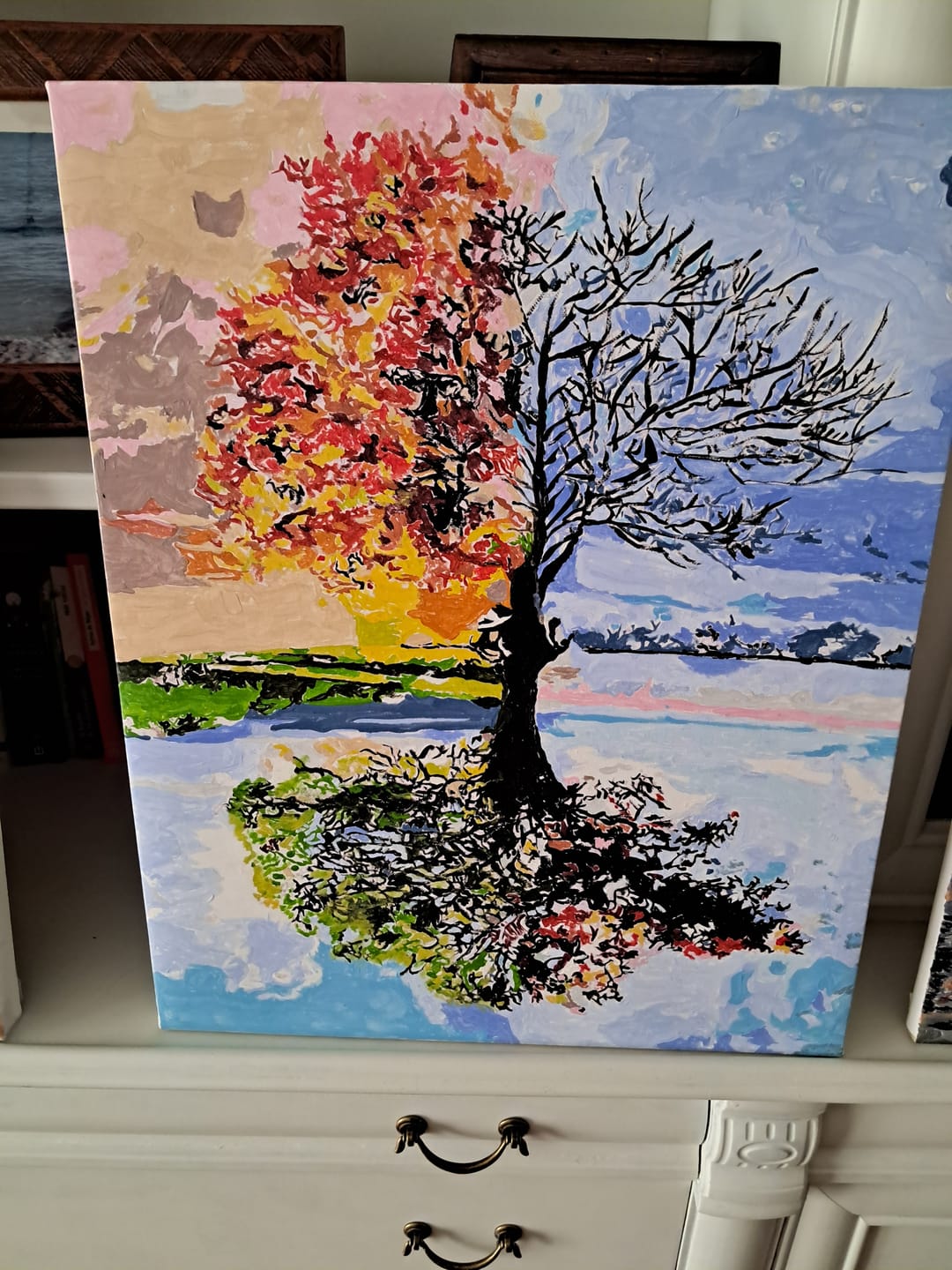 Customer photo review of The 4 Seasons | Paint by Numbers