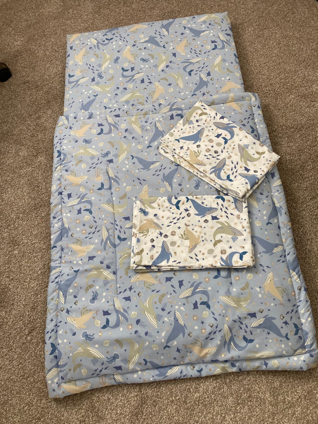 Customer photo review of Seaside Charm Cotton Poplin Fabric